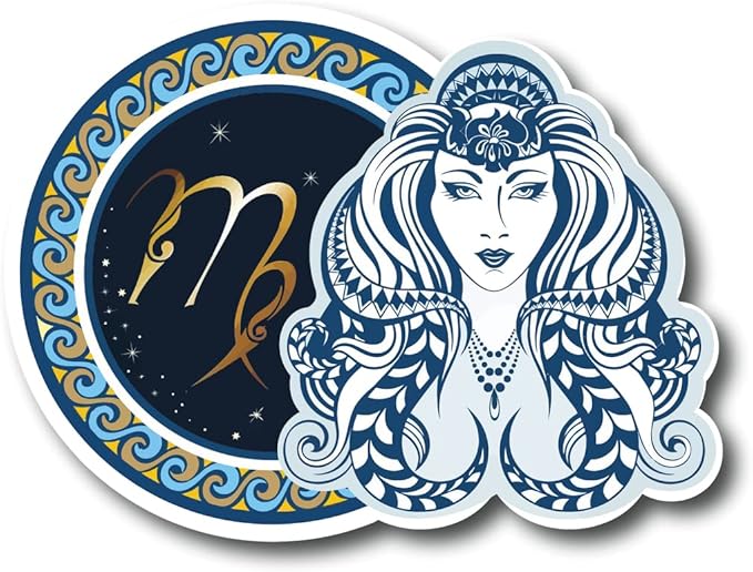 Virgo | Zodiak Sign |Great Gift Idea|Decal Sticker|2 Pack|5 Inch Stickers|S10584