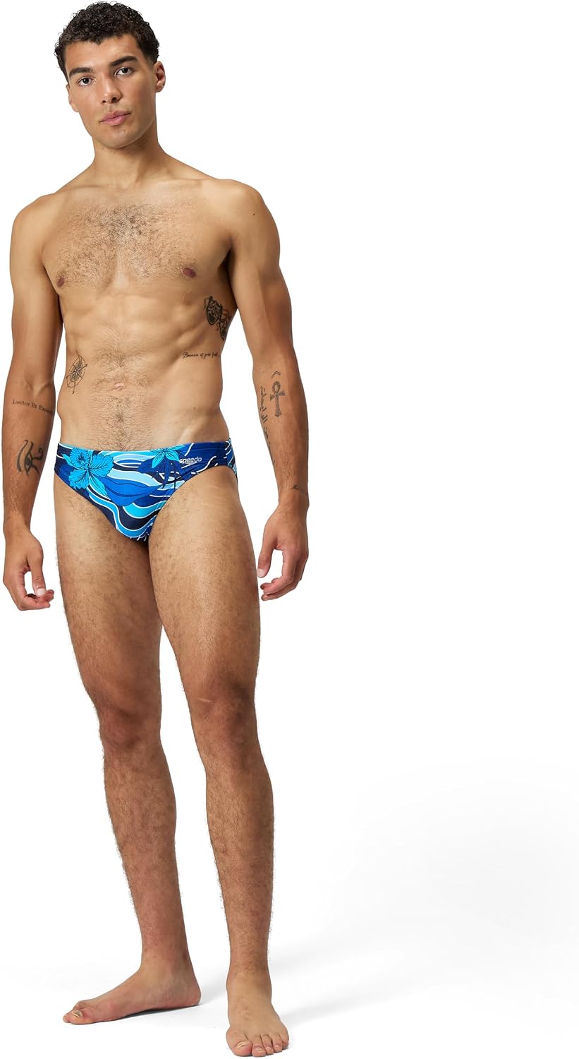 Speedo Mens Swimsuit Brief Eco Flex 2” Outseam Beachstar