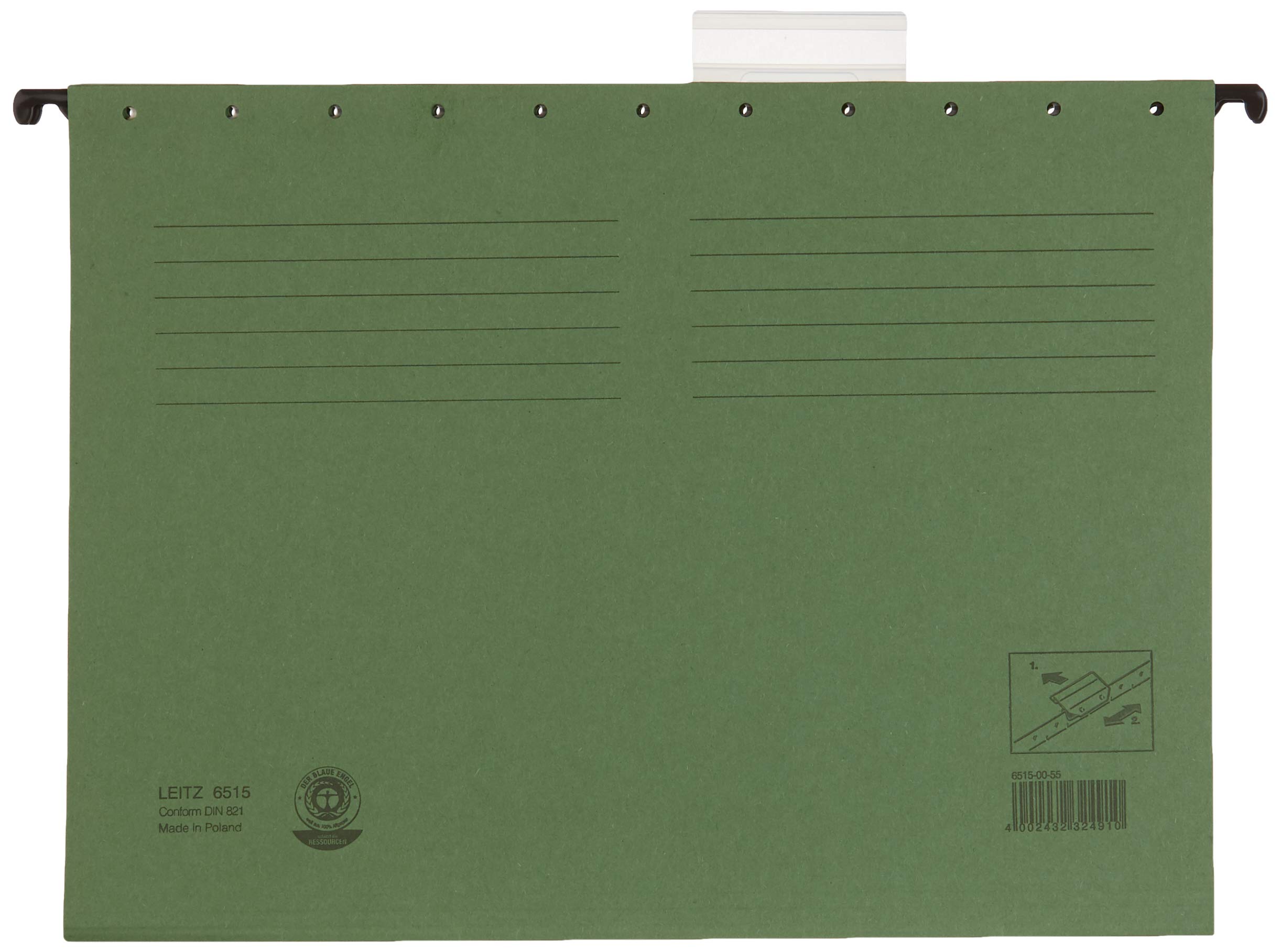 LEITZ DELTA cartella sospesa per cassetti 330/V - Verde - 65150055
