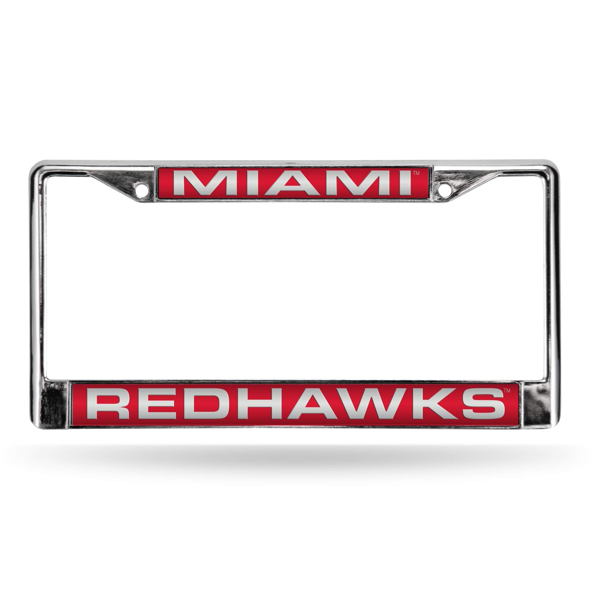 Rico Industries NCAA Unisex-Adult Laser Cut Inlaid Standard Chrome License Plate Frame