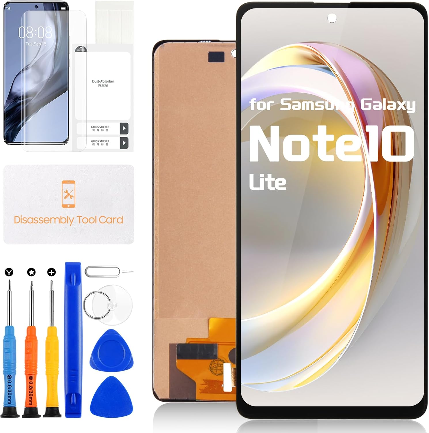 Screen Replacement for Samsung Galaxy Note 10 Lite LCD Display for Samsung Note 10 Lite Digitizer Touch Glass Screen Full Assembly with Repair Kits SM-N770F SM-N770F/DS SM-N770F/DSM (Not Fingerprint)