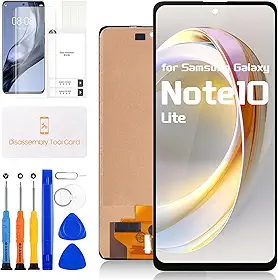 Tela de substituição para Samsung Galaxy Note 10 Lite N770 SM-N770F tela LCD digitalizador SM-N770F/DS SM-N770F/DSM Tela de vidro sensível ao toque, montagem completa com kits de reparo (não original)