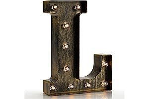 Cowboy Decor for Your Home: Vintage LED Marquee Letter 'A'