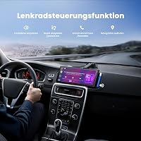 Krunia 9,26" Vezeték Nélküli Hordozható CarPlay Kijelző - Apple CarPlay & Android Auto Támogatás, Tolatókamera, OTA Frissítés, GPS Navigáció 5