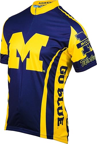 Michigan Cycling Jersey, Blue/Yellow, XXX-Large