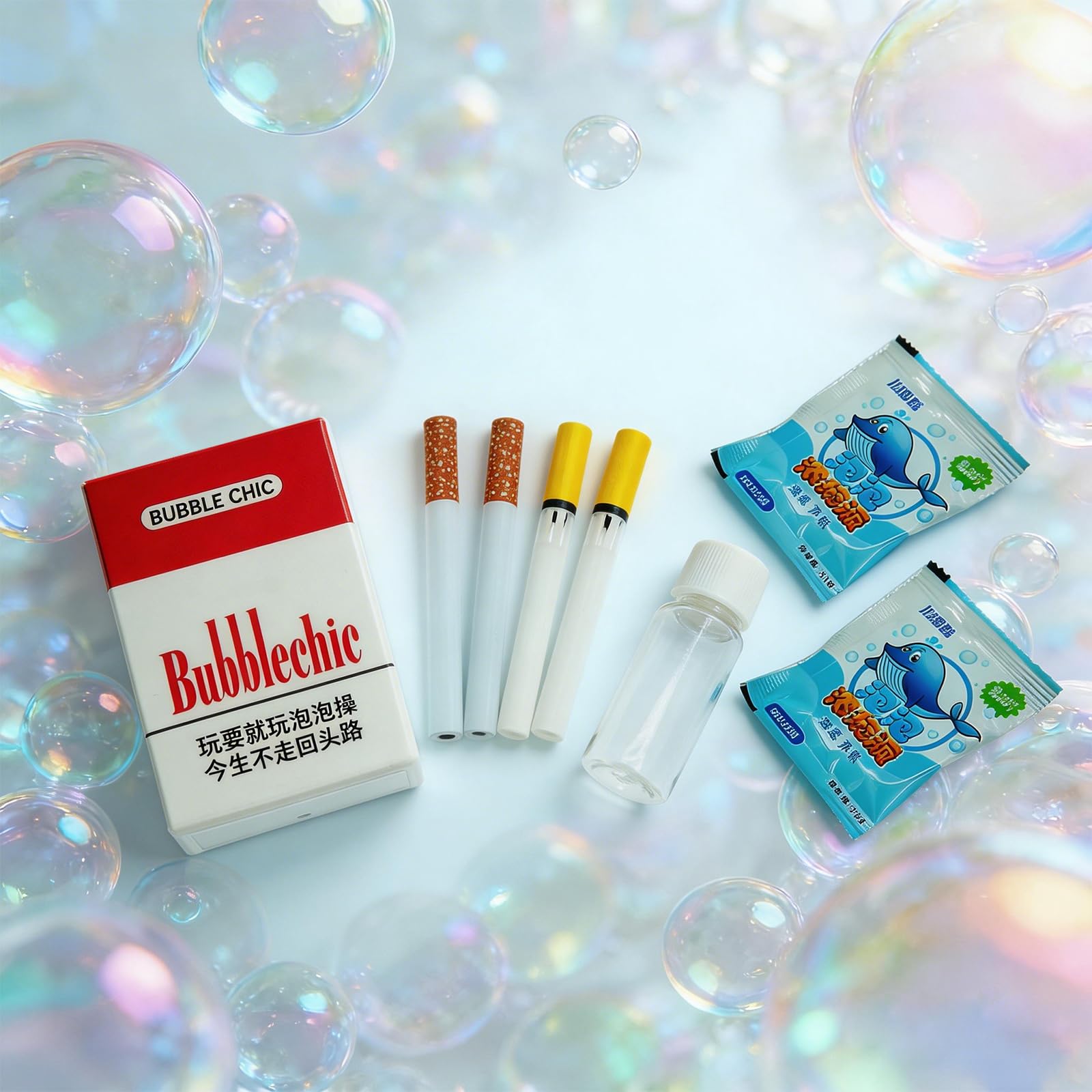 Amazon.com: Zeetain Bubble Cigarette Pack – Realistic Fake Cigarette Bubble  Blower with Bubble Solution, Mini Cigarette Bubbles Maker for Stress  Relief, Fun Party Gift for Adults : Toys & Games