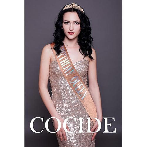 Miniatura 3 de Kit de banda y tiara de cristal Birthday Queen COCIDE para cumpleaños tiara plateada y coronas para mujeres banda de cumpleaños para niñas juego