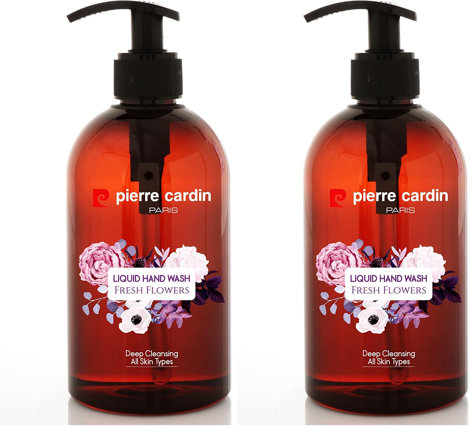 Pierre Cardin Liquid Hand Wash 480 ml – Fresh Flowers-Sıvı Sabun -Taze Çiçekler 2li paket