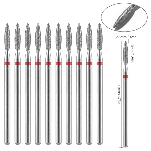 Miniatura 8 de KADS Broca de carburo de diamante para dar forma a la preparación de uñas, puntas de taladro de uñas mejoradas para la eliminación de cutículas de