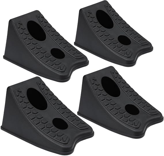 TONDA Floor Jack Rubber Pad and Wheel Chocks