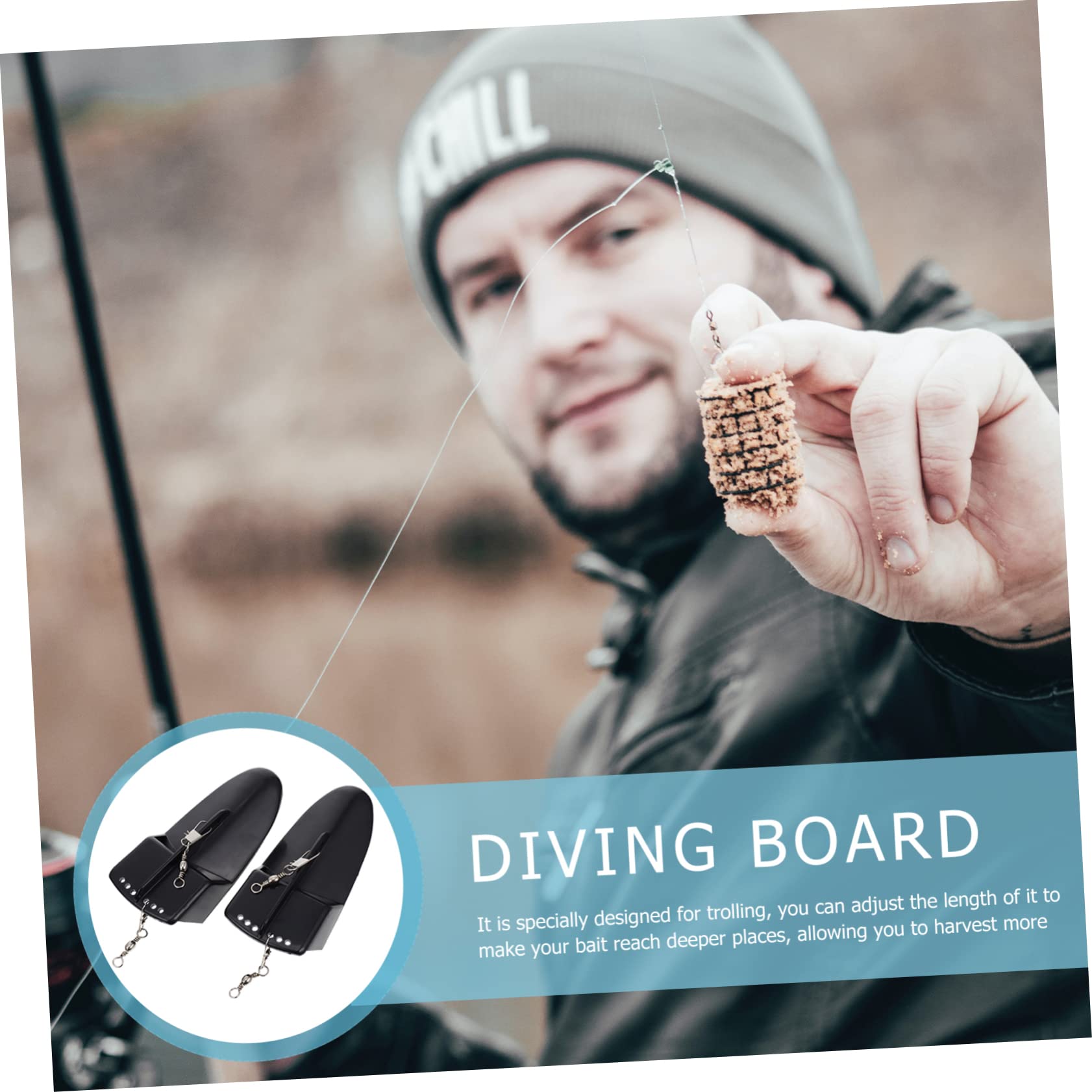 Gogogmee Sturdy Plastic Diving Board Fishing Gear Trolling Accessory Set Boat Fishing Trolling Board