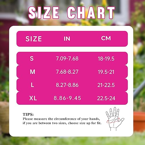 Miniatura 120 de HANDLANDY - Guantes de jardinería para poda de rosales para hombres y mujeres, guantes largos a prueba de espinas, de cuero de cerdo, transpirables