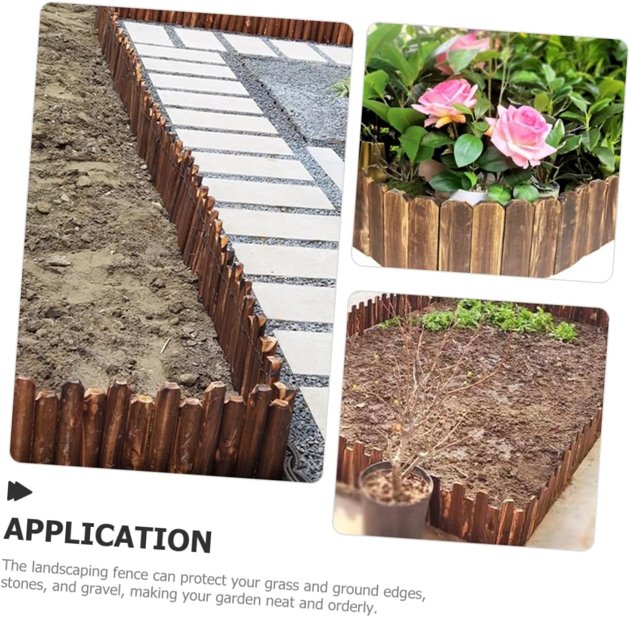 YARNOW Garden Edging Border Fence Decorative Garden Edging for Landscape Corrosion Fence