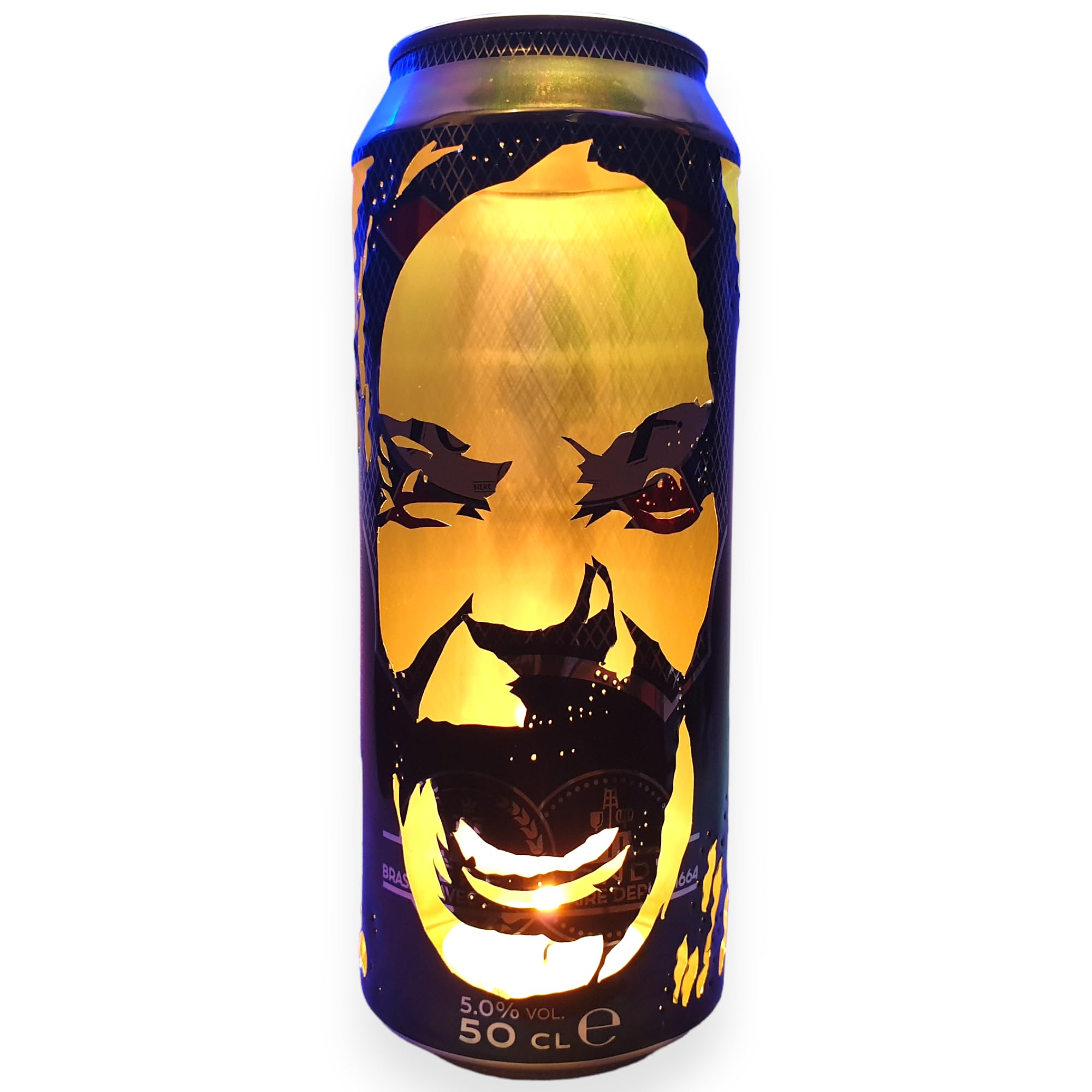 Ozzy Osbourne Beer Can Lantern! Black Sabbath Heavy Metal Pop Art Portrait Candle Lamp - Unique Gift!