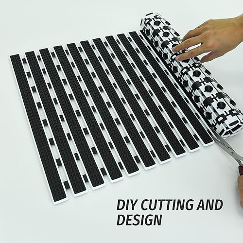 Miniatura 3 de SELIBRE Tapete para bañera, 27.16 x 14.96 pulgadas, antideslizante y ventosas con orificios de drenaje, lavable a máquina, para tapete de ducha de