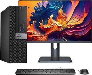 Dell OptiPlex 7040 SFF Computer Desktop PC | Core i5 3.2GHz Processor | 16GB RAM 512GB SSD | Keyboard & Mouse | Bluetooth HDMI | New 27 Inch Monitor | Win 10 Pro (Renewed) (16GB | 1000GB (1TB) SSD)