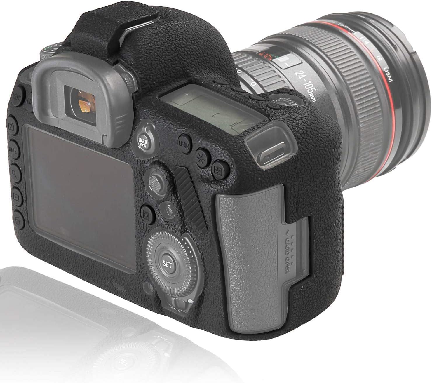 Easy Hood Case for Canon 5D Mark IV Digital Camera, Anti-Scratch Soft Silicone Rubber Housing Case Shell Protective Camera Cover Skin Protector (Black)