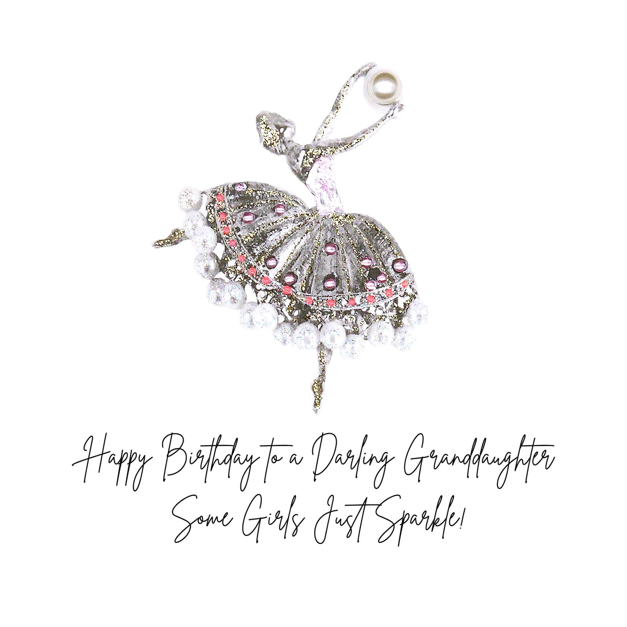 Five Dollar Shake Crystal Curiosities - Darling Granddaughter - JW30, Multicoloured, 16.5 x 16.5 cm