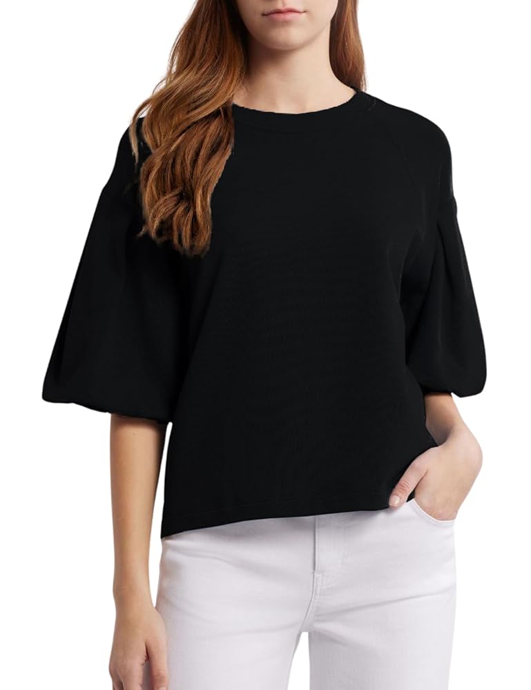 AMOMMA PUFF SLEEVE SWEAT ブラック AMOMMA PUFF SLEEVE SWEAT ブラック puff sleeve sweat (black