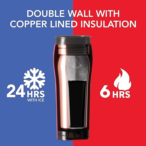 Miniatura 3 de Mighty Mug La taza Untippable  Agarres cuando se golpea, levanta para sorbos  Vaso aislado de acero inoxidable  Apto para portavasos  Regalos para