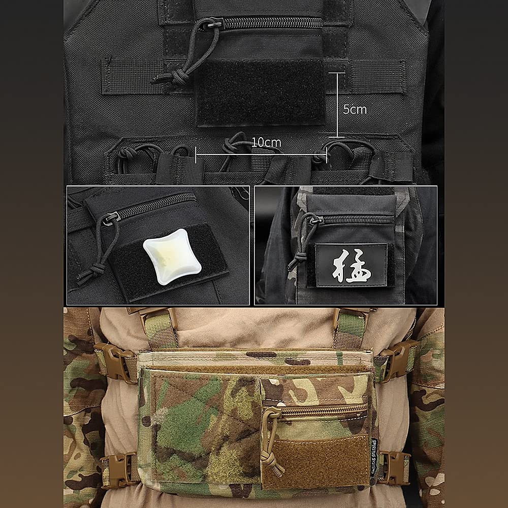 Velcro Admin Pouch Tactical Chest Rig Hanging Pouch - Small Velcro ...