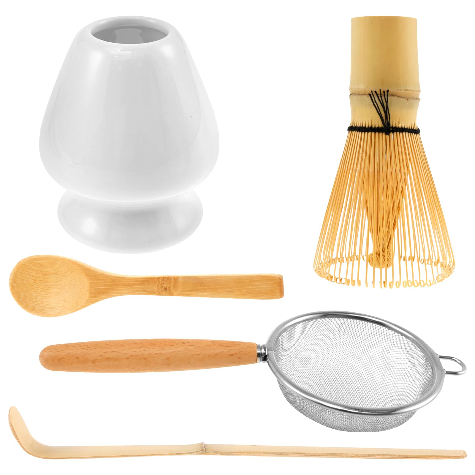 The Left Bridge Matcha Kit - Beginner Set With Whisk, Scoop, Bowl & Stand, Japanese Style