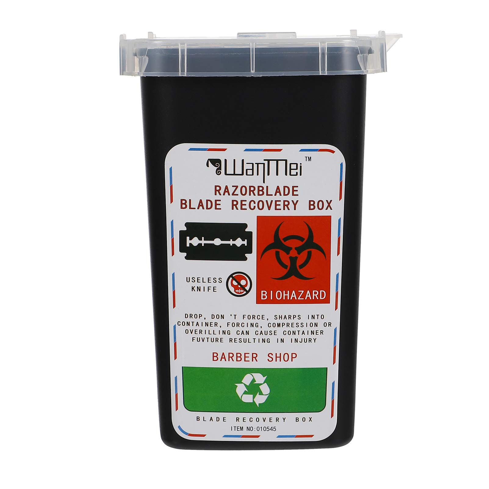 Beaupretty Razor Blades Dispenser Box Knives Storage Case Disposable Cutter Container For Barbershop Salon Recycling