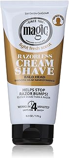 Magic razorless crema afeitado Tubo de luz fresco aroma 6oz