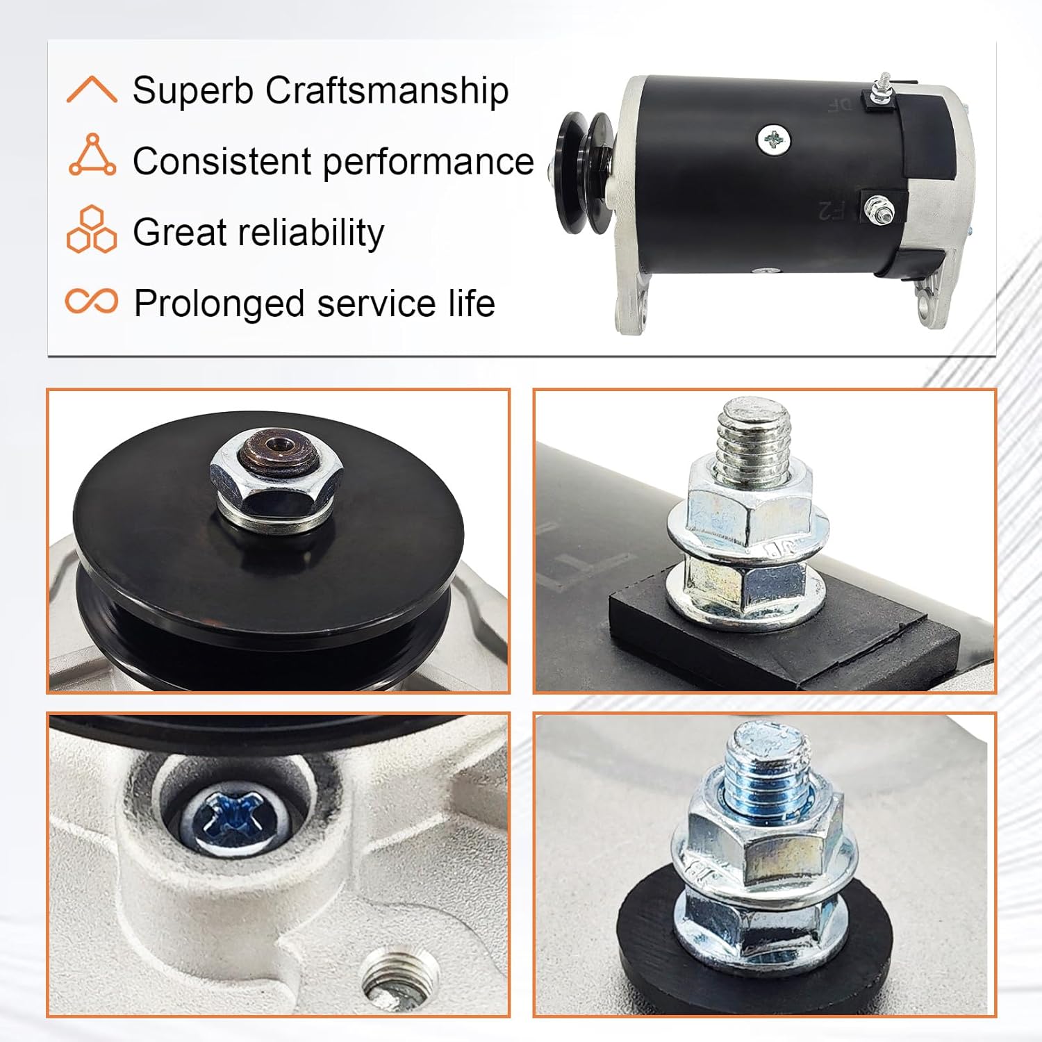 47559475001 12V 4T Starter Generator Compatible with Kohler ECH440 Compatible with Subaru EX40 Replace 105190101 1051901-01 475594750-01