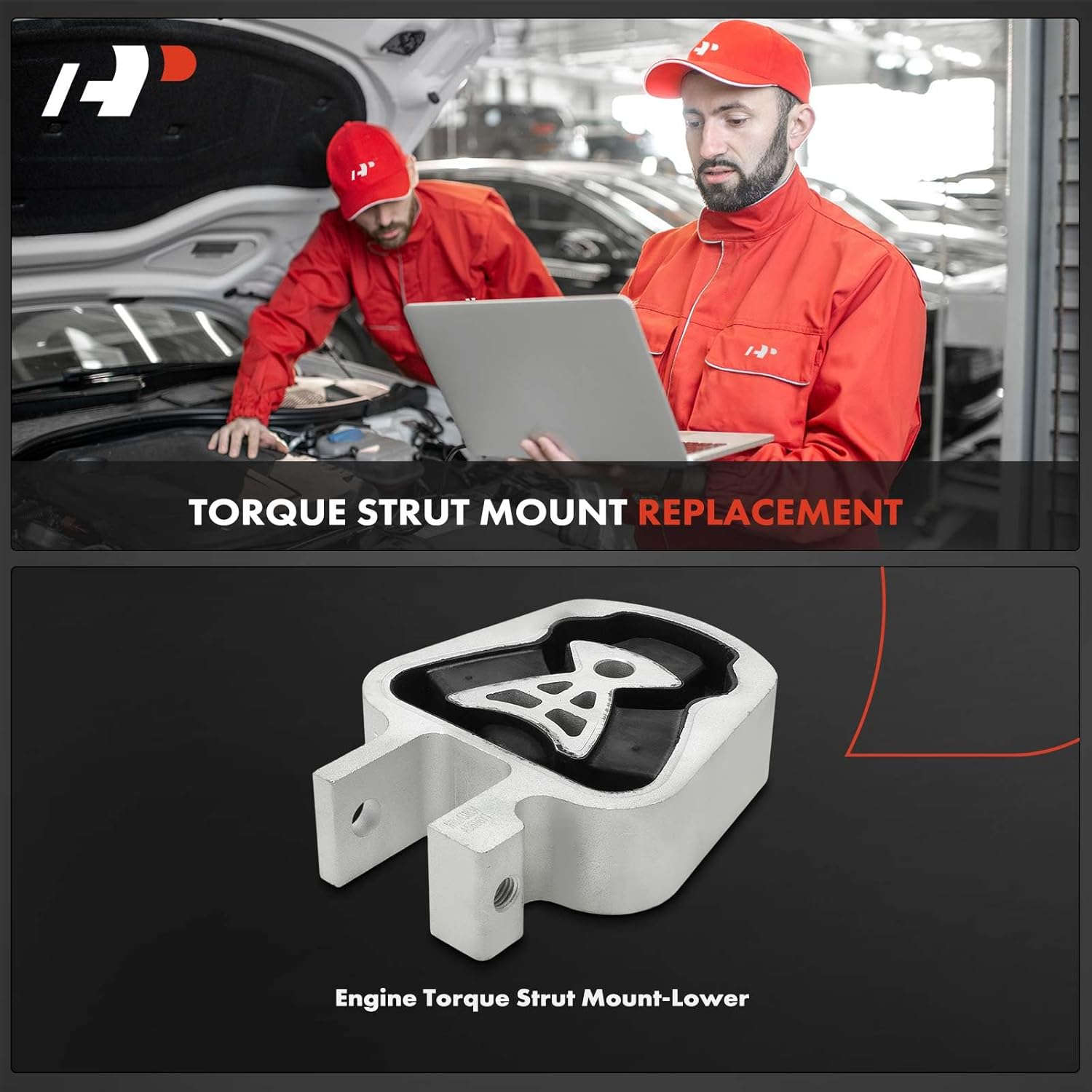 A-Premium Torque Strut Mount Compatible with Ford Fusion 2013-2020, Edge 2015-2024, Police Responder Hybrid 2019-2020, SSV Plug-In Hybrid 2019-2020 & MKZ 2013-2020, Nautilus 2019-2023, 2.0L 2.5L