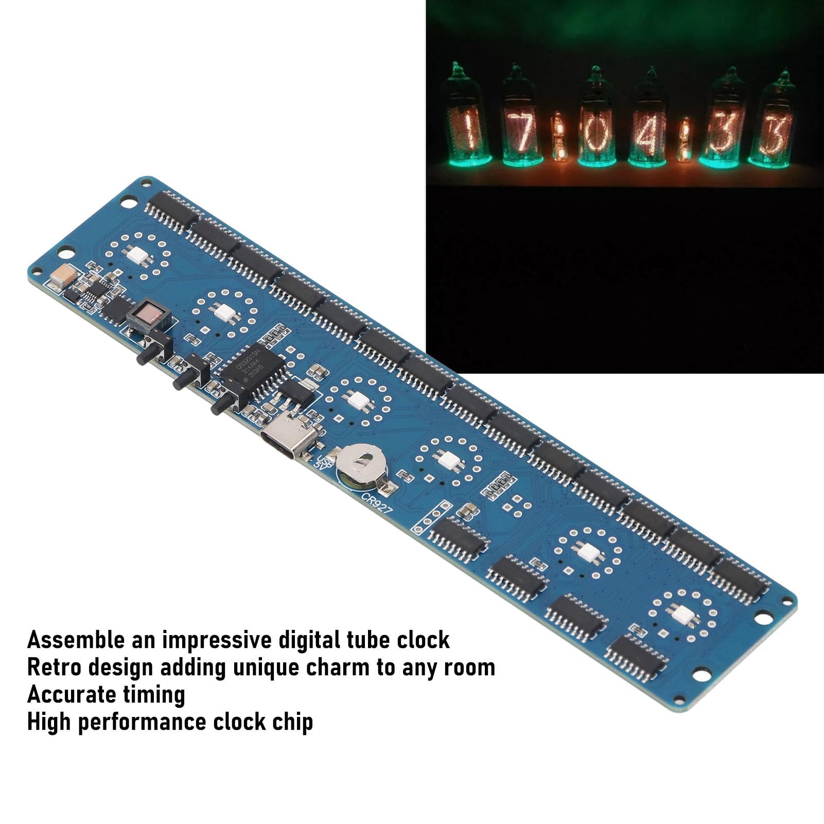 Module d'Horloge à Tube RVB avec Rétroéclairage, Circuit imprimé