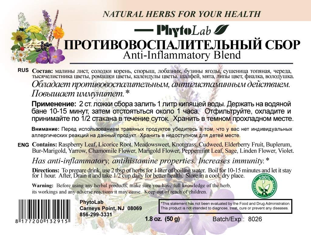 Anti-Inflammatory Herbal Blend 1.8 oz (50 g)