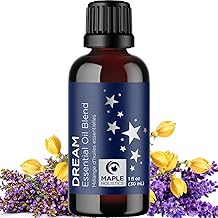 Sleep Essential Oil Blend for Diffuser - Dream Essential Oils for Diffusers Aromatherapy and Relaxation with Clary Sage Ylang-Ylang Roman Chamomile and Lavender for Sleep Time Support (1 Fl Oz)