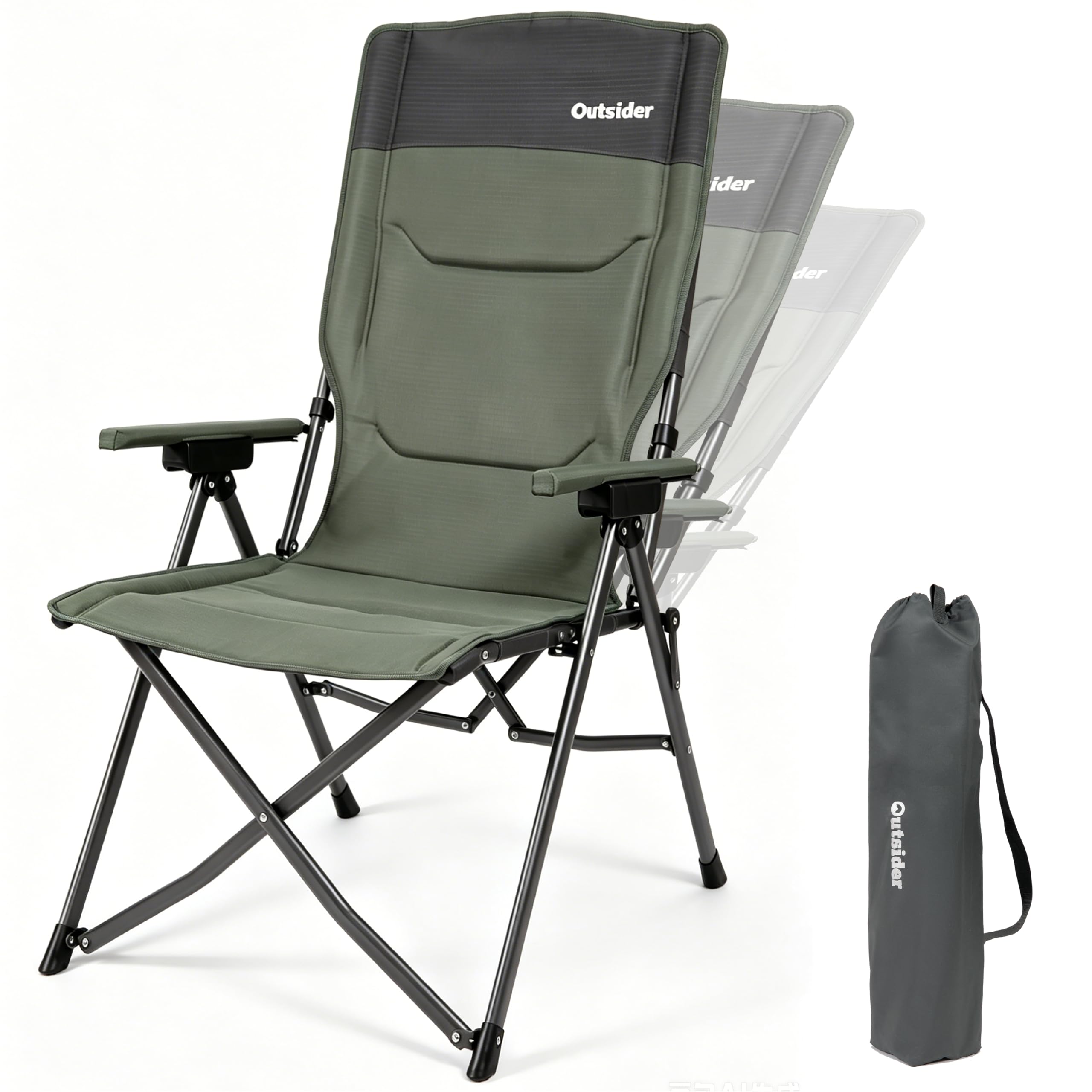 OUTSIDER Folding Camping Chair Heavy Duty 160KG