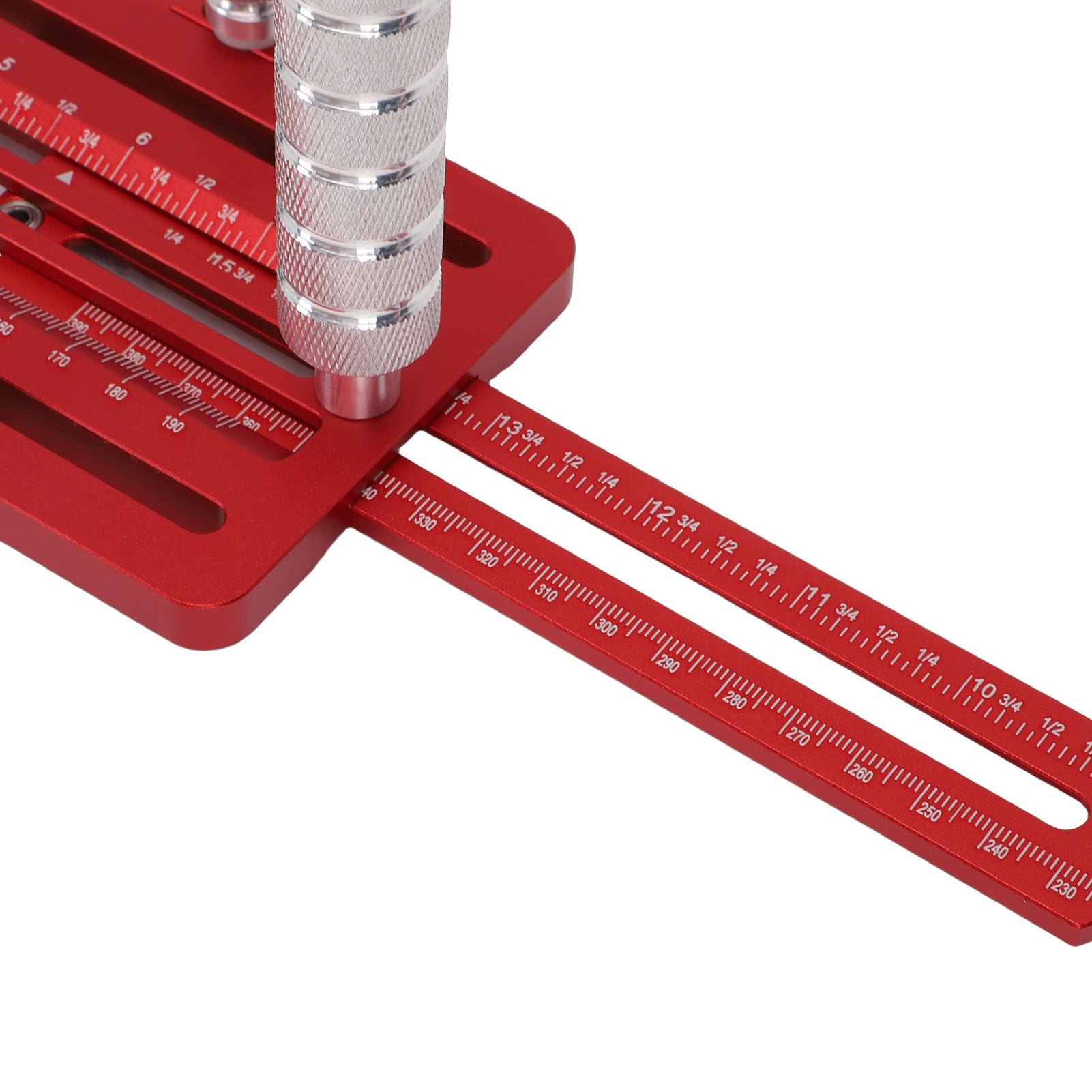Goshyda Base della Fresatrice, Guida per la Localizzazione di Scanalature nel Legno per un Allineamento Preciso, Scanalatura per Rifinitrice in Lega di Alluminio per Falegname Alle Prime Armi,