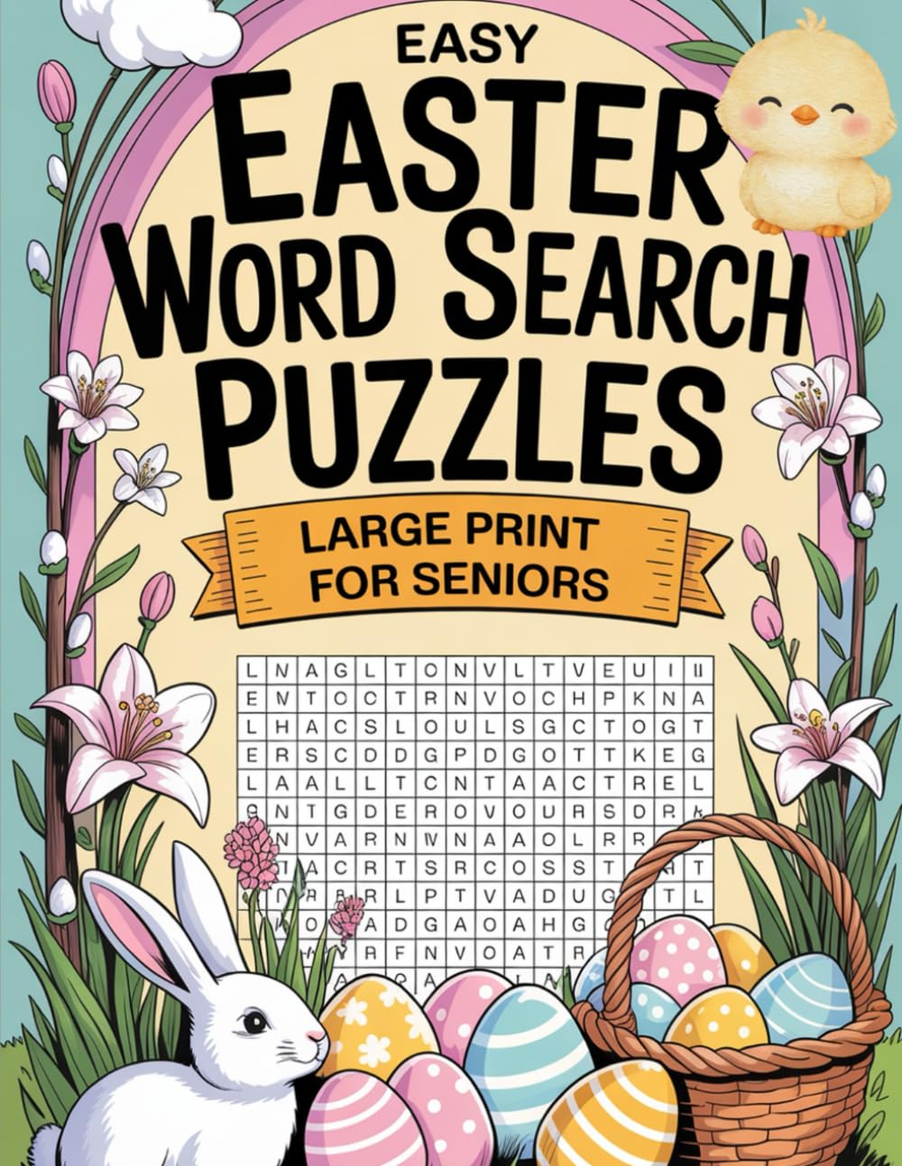 Easy Easter Word Search Puzzles – Large Print for Seniors: 100 Puzzle Collection for daily mental exercise. Boosts Your brain everyday.
