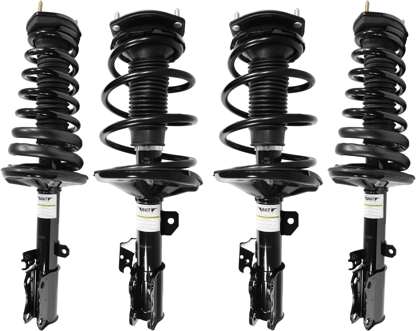 Unity 4-11701-15341-001 Front and Rear 4 Wheel Complete Strut Assembly Kit