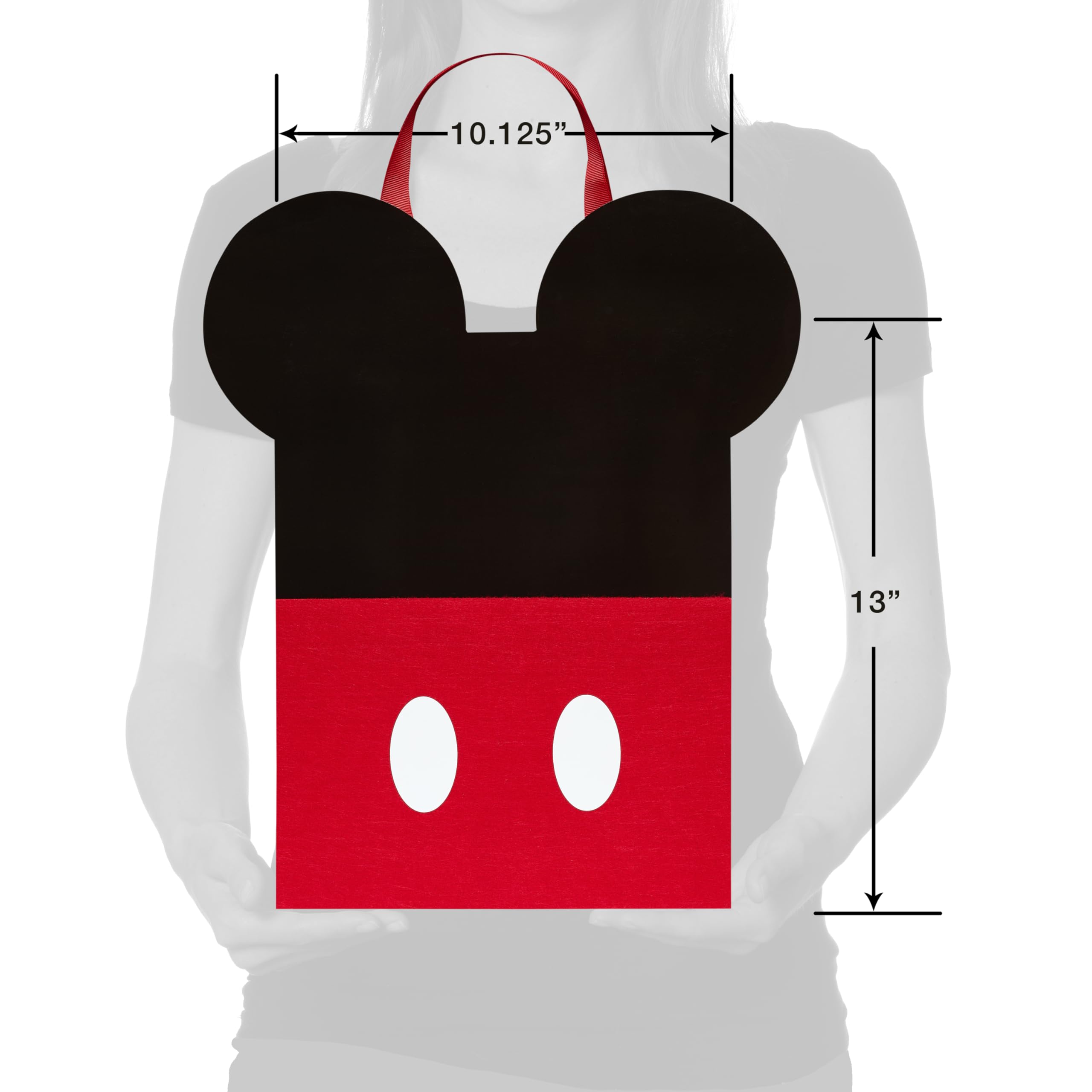 Papyrus 13" Large Disney Gift Bag (Mickey Mouse Ears) for Birthdays, Weddings, Anniversaries and All Occasions (1 Bag)