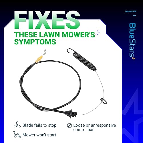 Miniatura 6 de BlueStars 946-04173E 746-04173E - Cable de compromiso para cubierta, compatible con MTD Troy Bilt 746-04173 746-04173B 746-04173A 746-04173C
