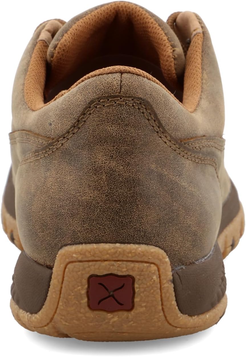 Twisted X Men's Boat Shoe Driving Moc, Moc Toe with CellStretch, Bomber & Brown, 9 W - Image 3