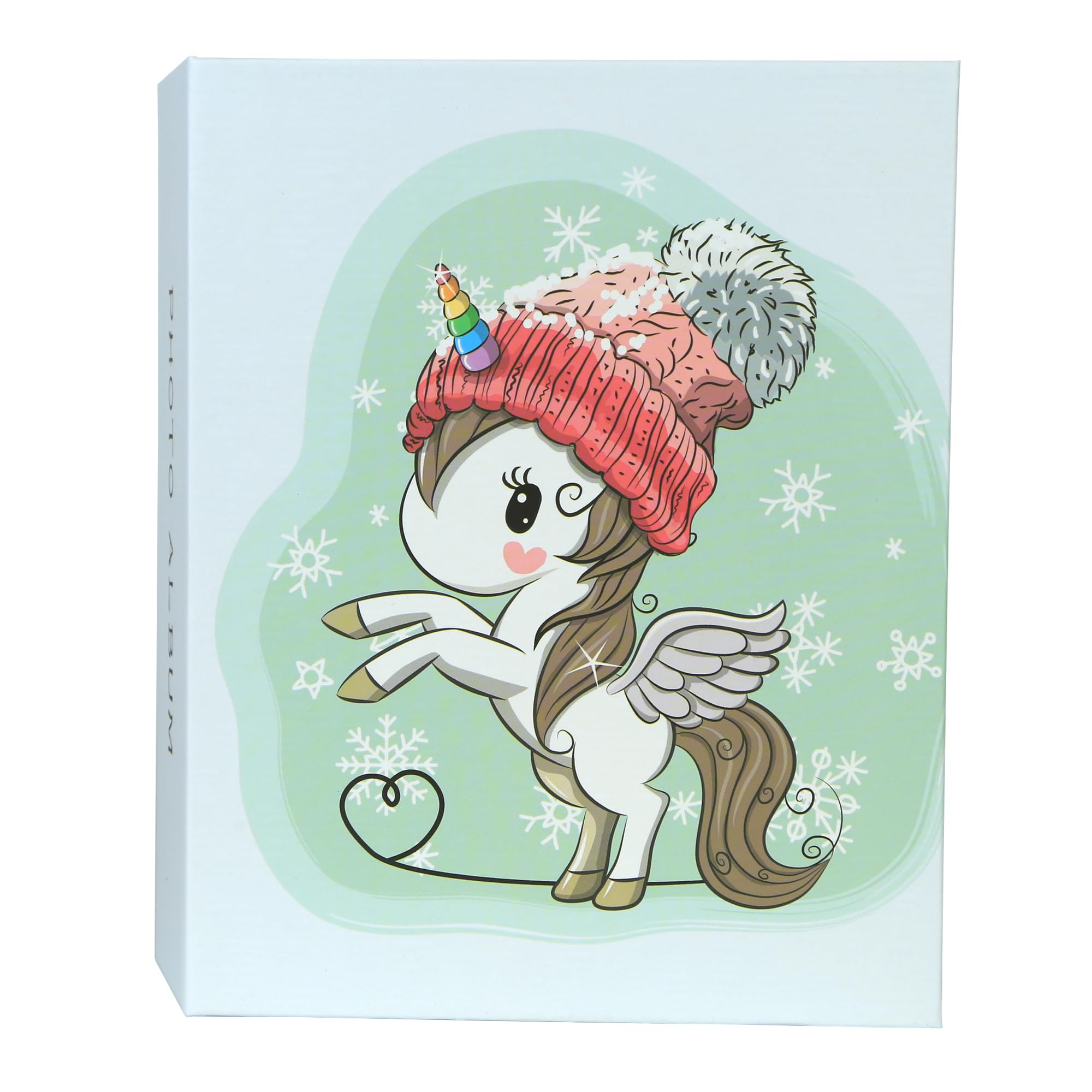 LoveWLC My First Family Album Keepsake 4x6 With 100 Pockets,Baby Photo Albums Organizer First Birthday Gift for Toddler Kids