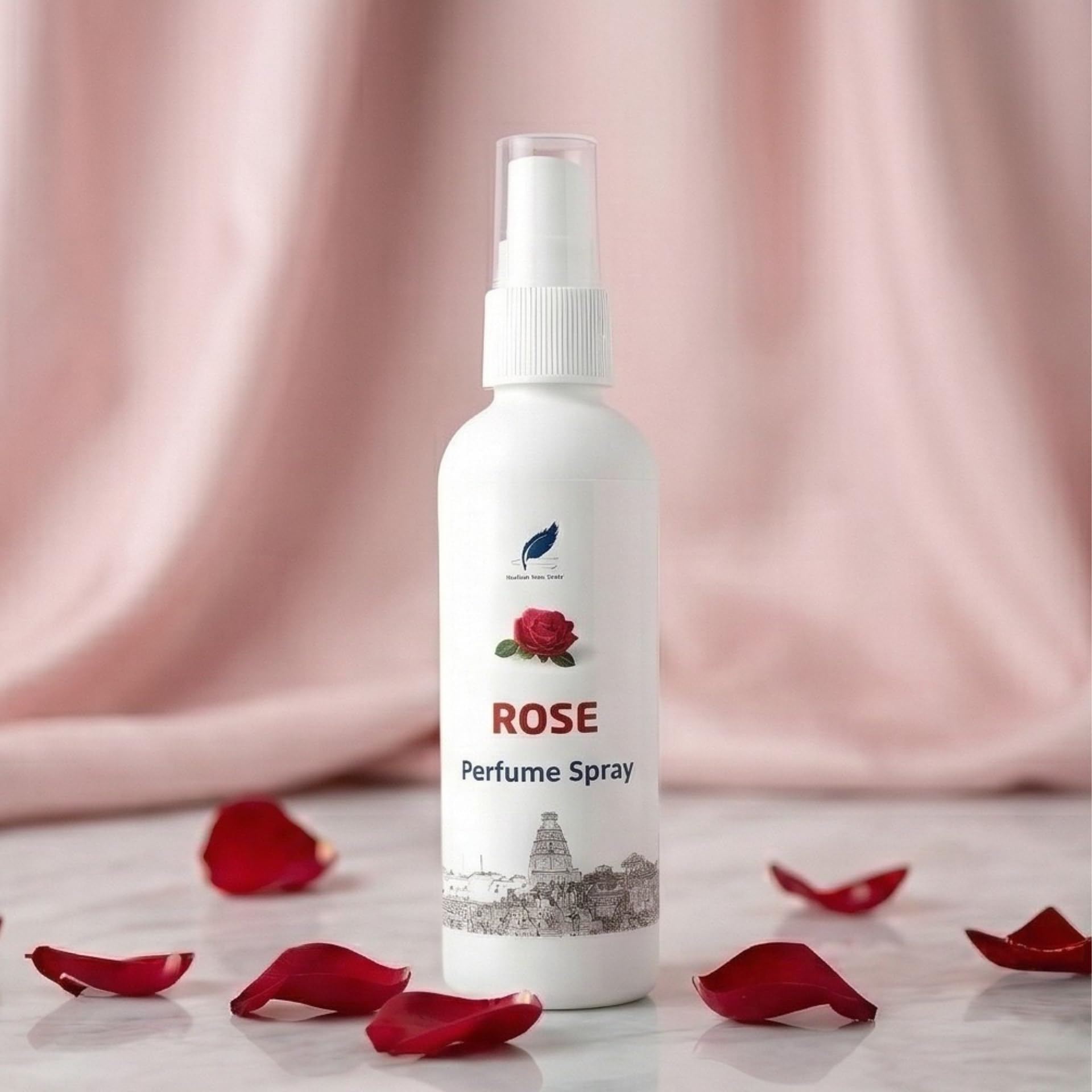 Premium Rose Perfume Spray - 100ml Authentic Vrindavan Gulab Fragrance - Alcohol-Free Long Lasting Natural Floral Mist for Personal & Deity Sewa-image-38
