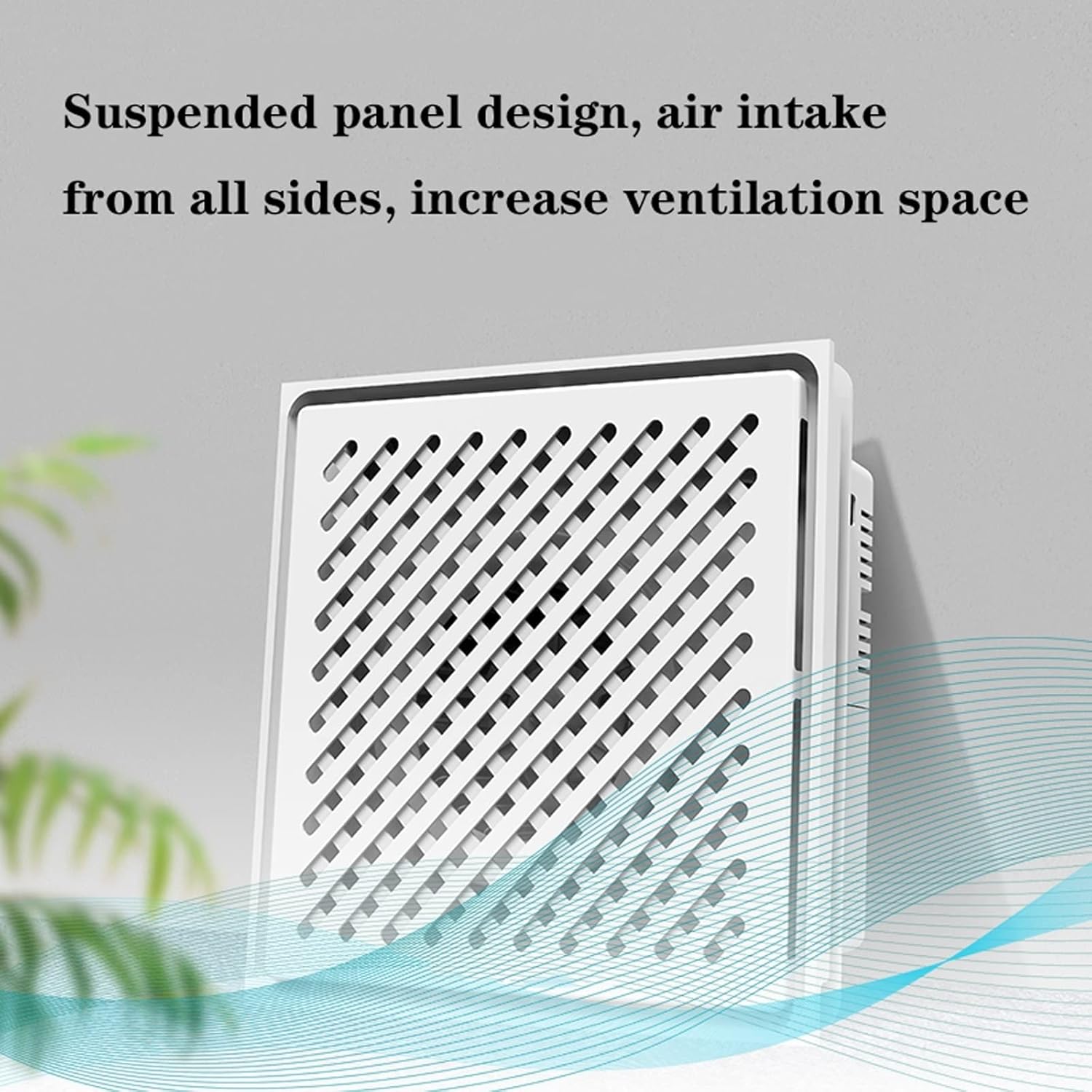 Ventilation Fan Integrated Ceiling Ventilation Fan Kitchen Ceiling Mute Ventilation Fan 30×30CM Household Bathroom Strong Exhaust Fan ，30W ventilating Fan