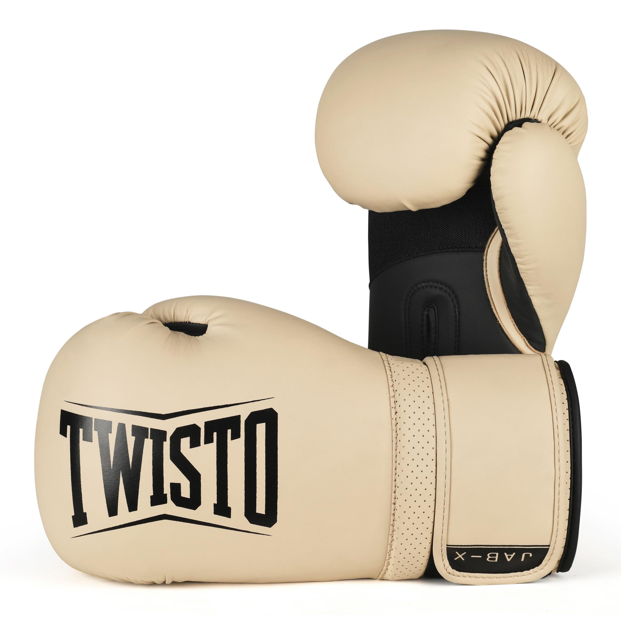 Boxing Gloves JabX - Pro Training & Sparring, Maya Hide Leather, Muay Thai, MMA, Kickboxing, Men, Women, Adults, Heavy Punching Bag, Focus Mitts, Pads,10oz 12oz 14oz 16oz