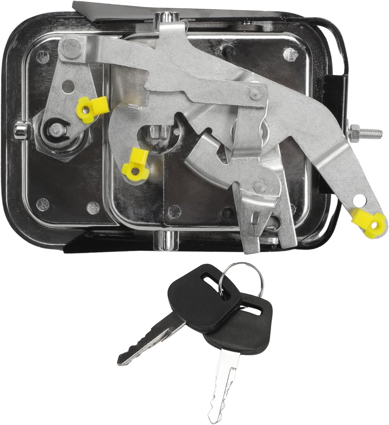 A18-42228-001 Chrome Exterior Door Handle Assembly Right Passenger Side with Keys Compatible with 2003-2011 Freightliner Columbia, 2005-2014 Century class, Coronado, Argosy OEM A18-42228-003, 760-5201
