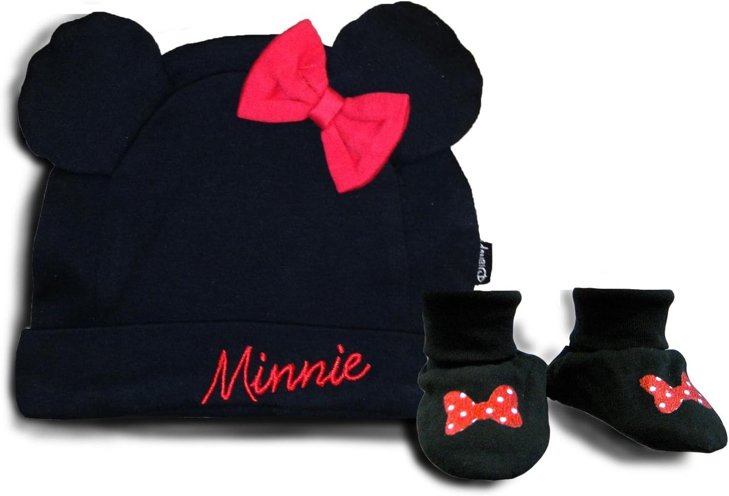 Disney Minnie Mouse Infant Girls Cap & Booties Set