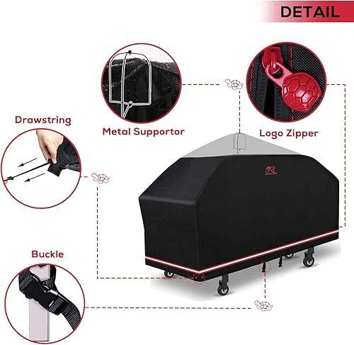 Miniatura 4 de Cubierta para parrilla para parrilla, cubierta de parrilla de humo a gas y parte superior plana para estación de cocina Blackstone Royal Gourmet- GB