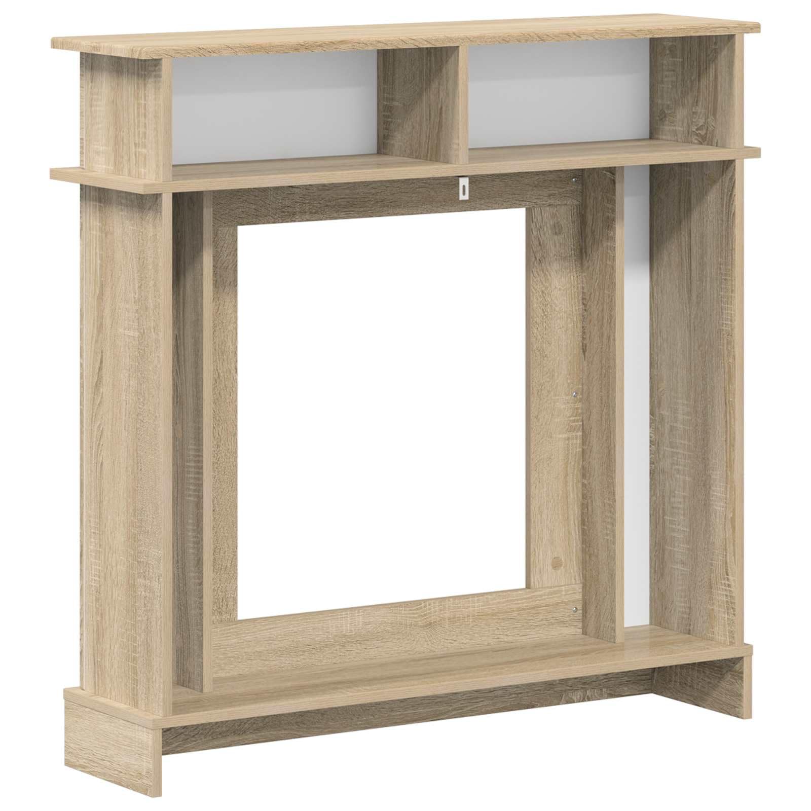 Generico Cornice per Camino Rovere Sonoma 102 x 26 x 100 cm,8006644