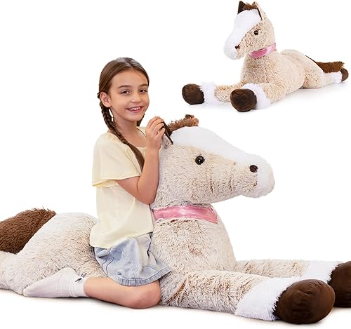 Miniatura 9 de Tezituor Oso de peluche grande gigante, regalo de animales de peluche para novia y niño, color marrón, 30 pulgadas