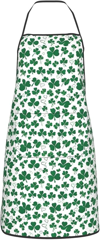 Happy St PatrickS Day Kitchen Cooking Baking Aprons With Pockets Thanksgiving Christmas Birthday Gifts For Chef